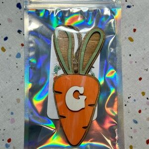 Orange Carrot Easter Basket Tag